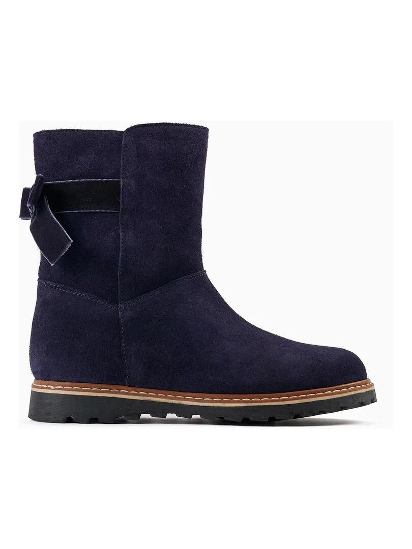 Bottes en daim avec lacets pour fille LITERATURE CLUB Bleu foncé