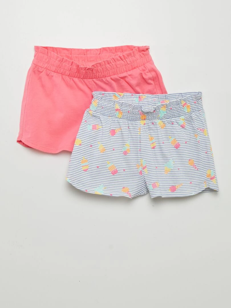 Lot de 2 shorts légers 2 pièces Bleu
