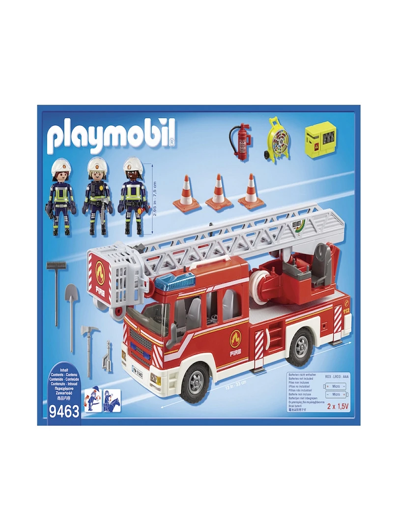 9463 'playmobil' Camion De Pompiers Avec Échelle Pivotante 1218   N/A
