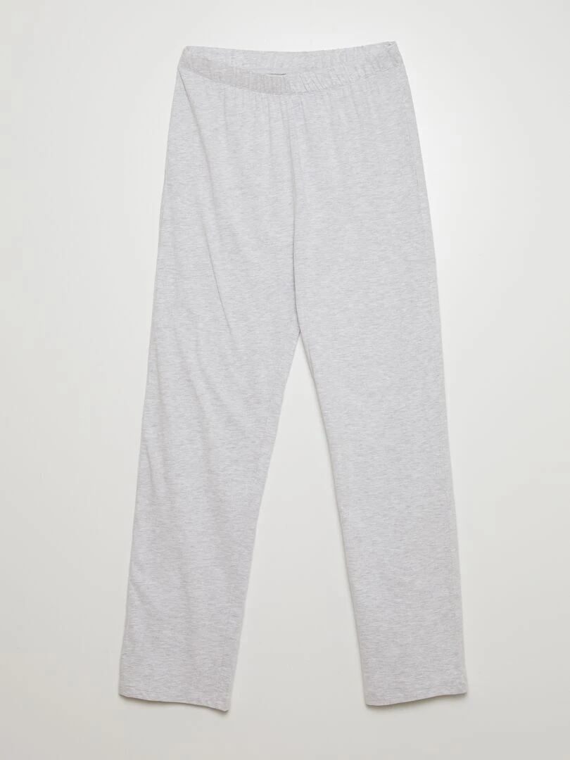 Pyjama long 'One Pièce'   2 pièces   Noir