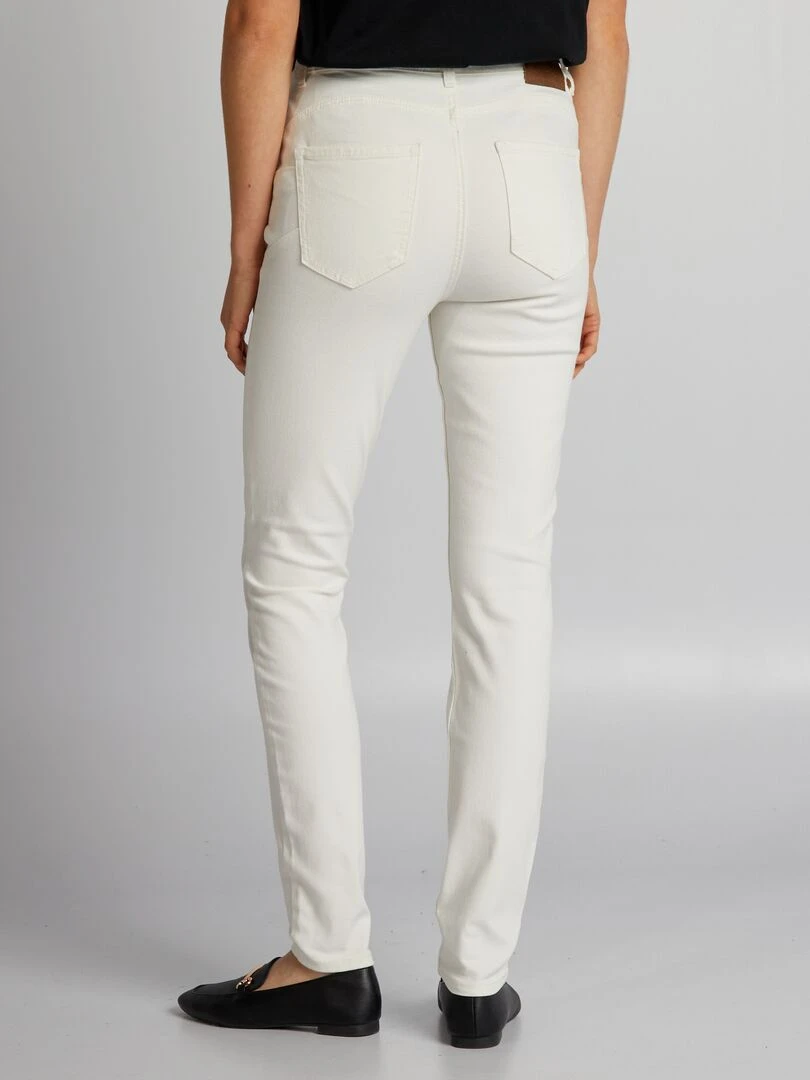 Jean skinny à taille haute   L28   Blanc