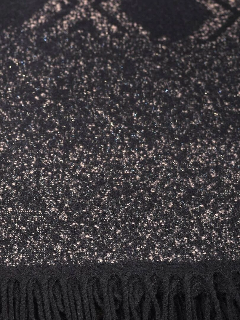 Poncho Ligéa   Fabriqué en France   Noir Beige