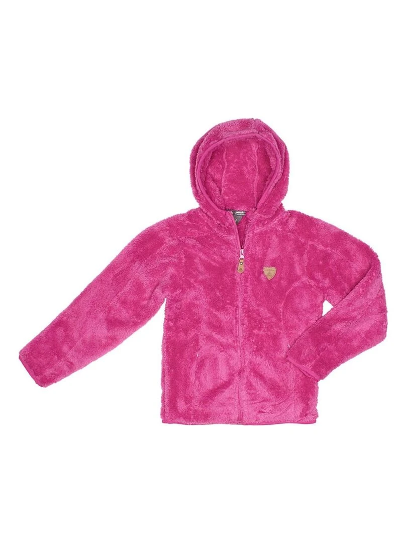 Blouson polaire fille GALANE PEAK MOUNTAIN Rose fushia