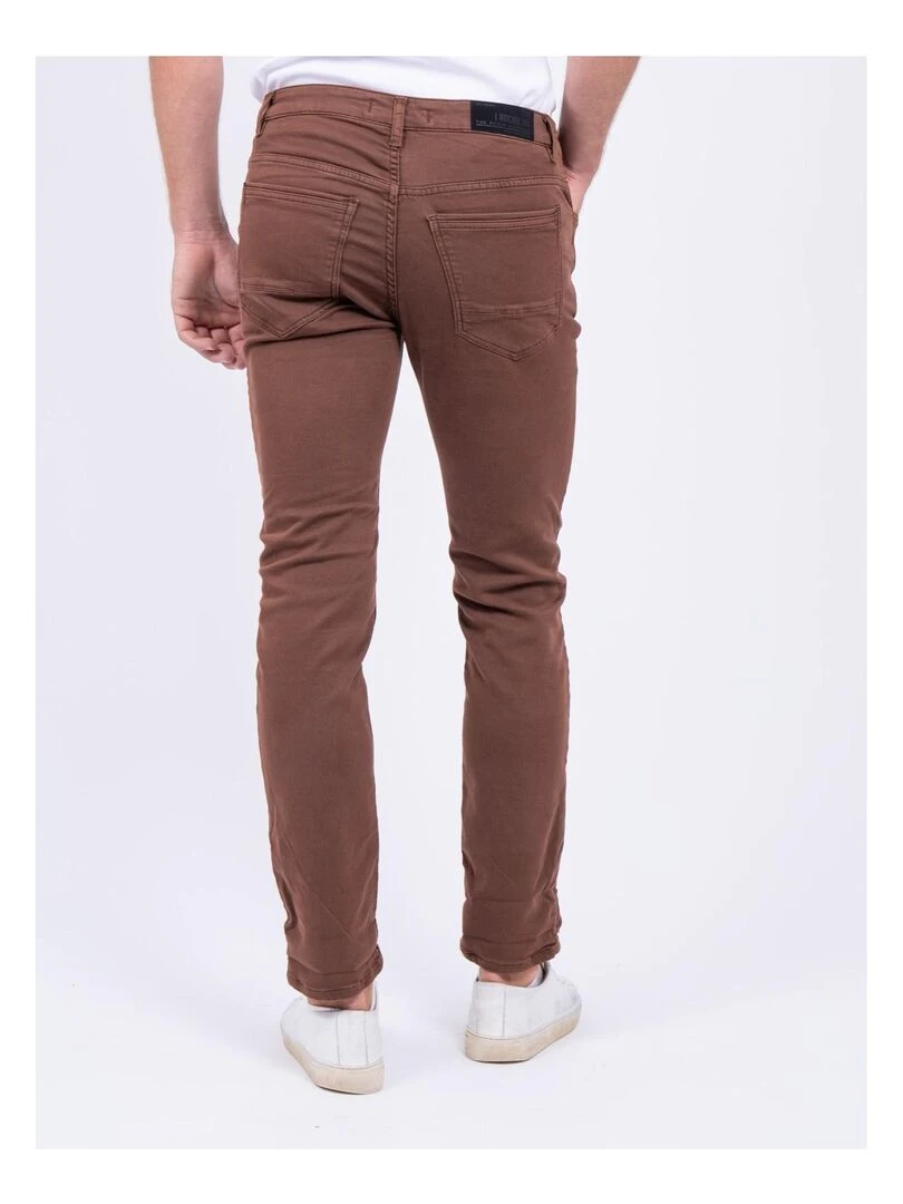 Pantalon 5 poches VAAS Marron