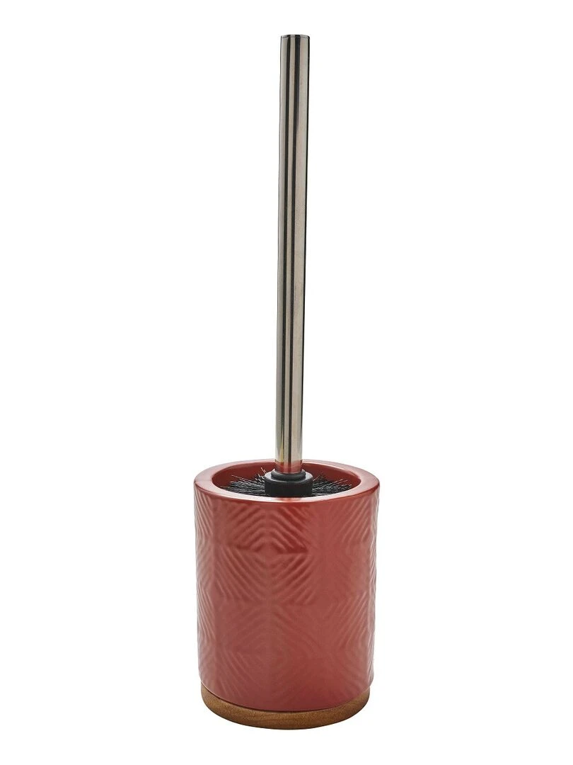 Guy Levasseur Brosse wc en céramique terracotta Rouge