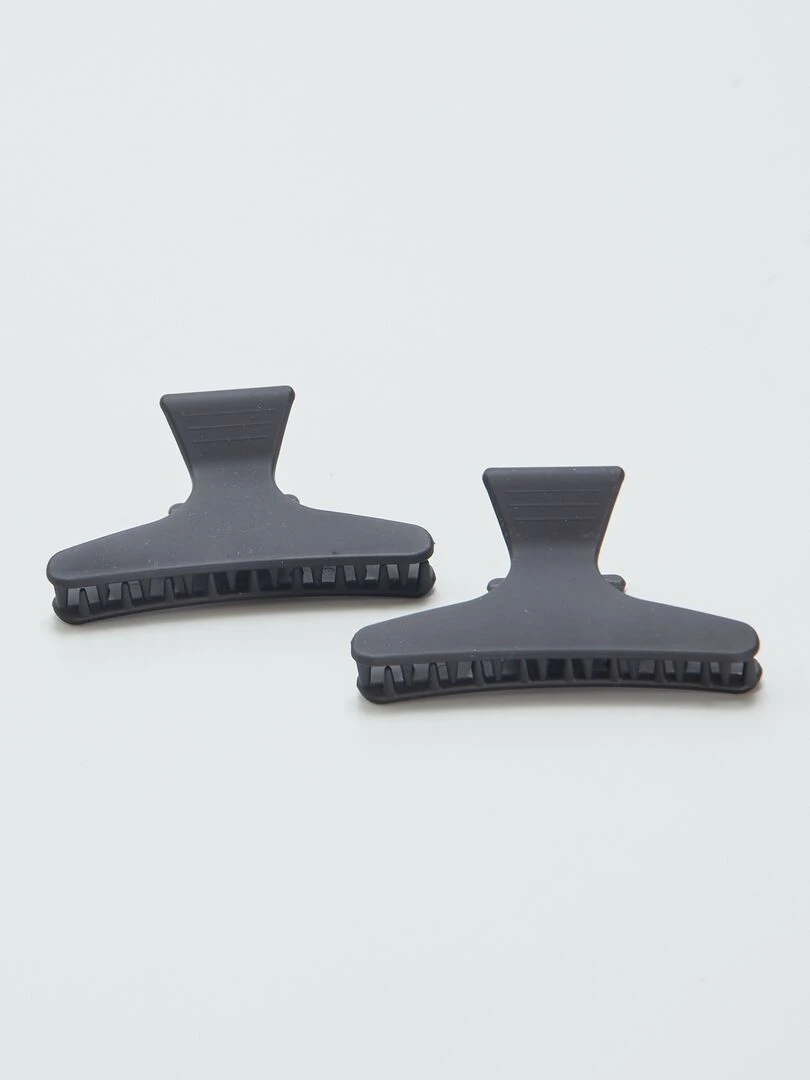 Lot de 2 pinces crabes noires Noir