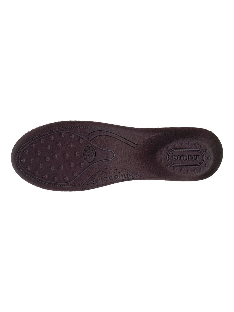 Chaussons ballerines talon Femme  Gris Foncé   Gris