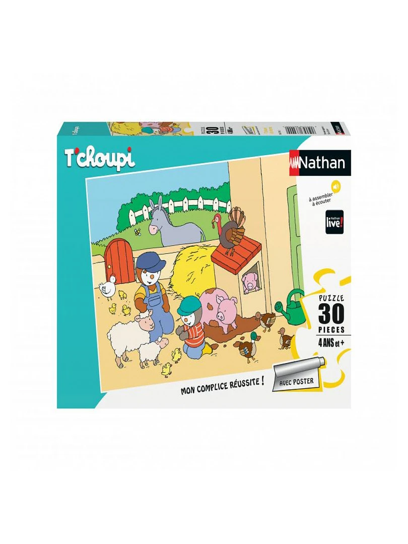 Puzzle 30 P T'choupi À La Ferme N/A