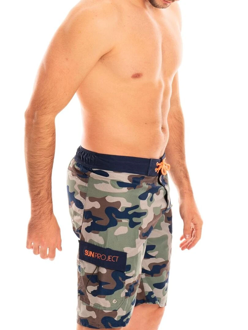 Short de bain long Lino   Vert