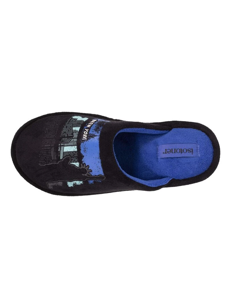 Chaussons mules plates Junior Noir Noir