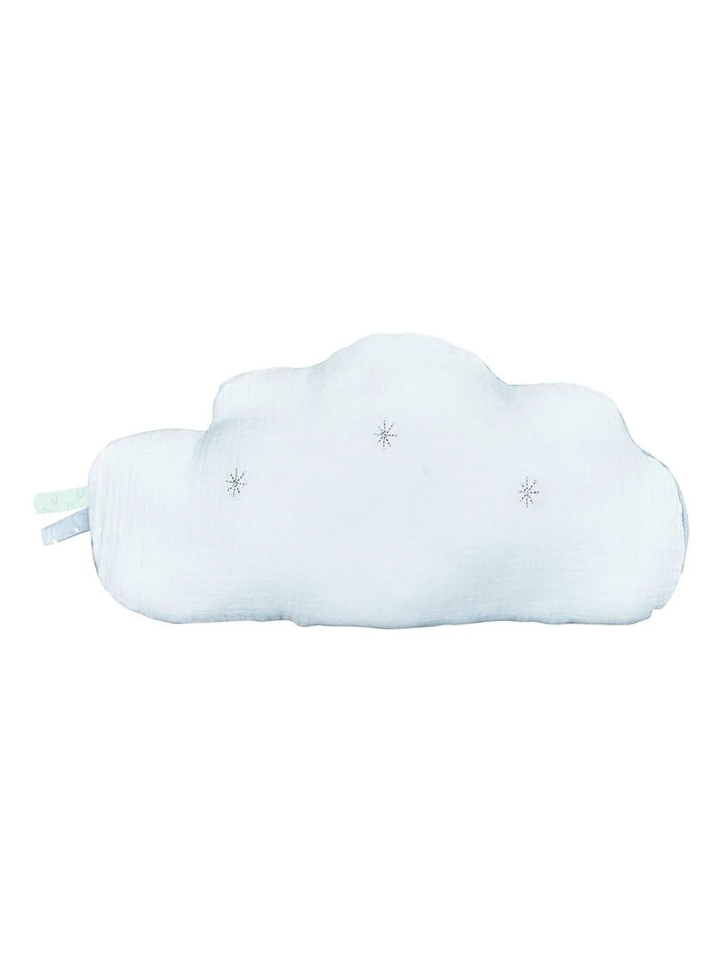 Coussin nuage en coton SAUTHON Bleu