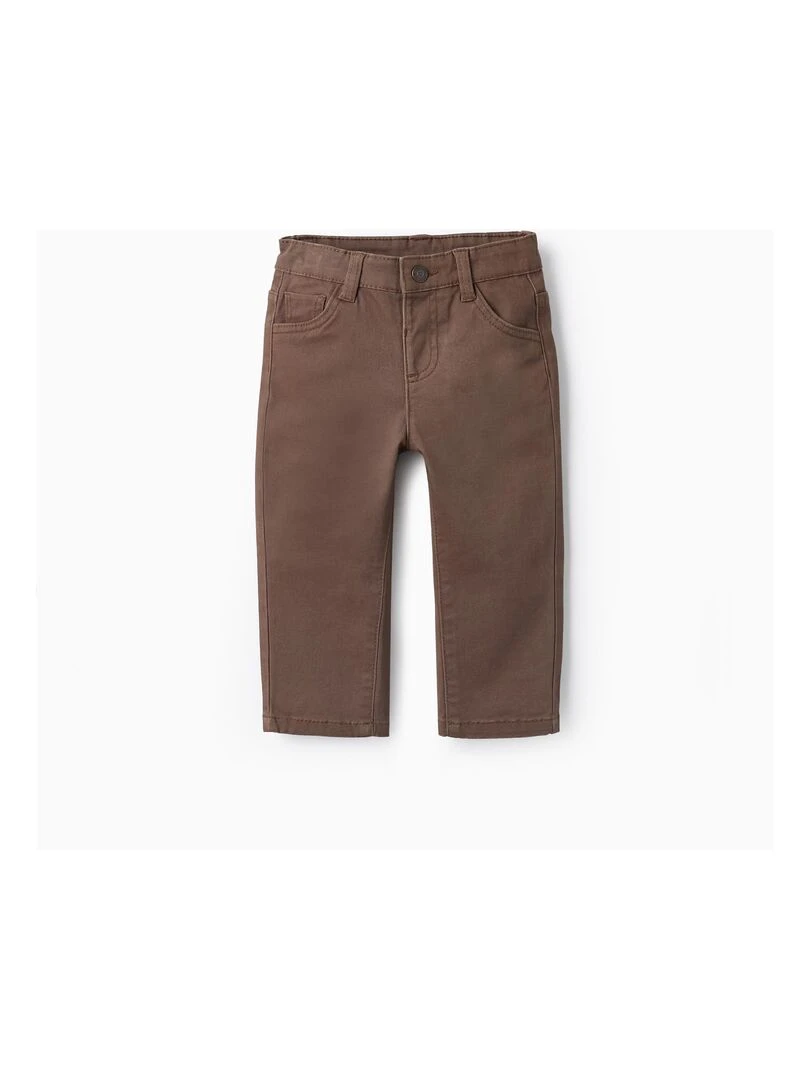 Pantalon en Sergé de Coton pour Bébé Garçon ROYALS OFF DUTY Marron