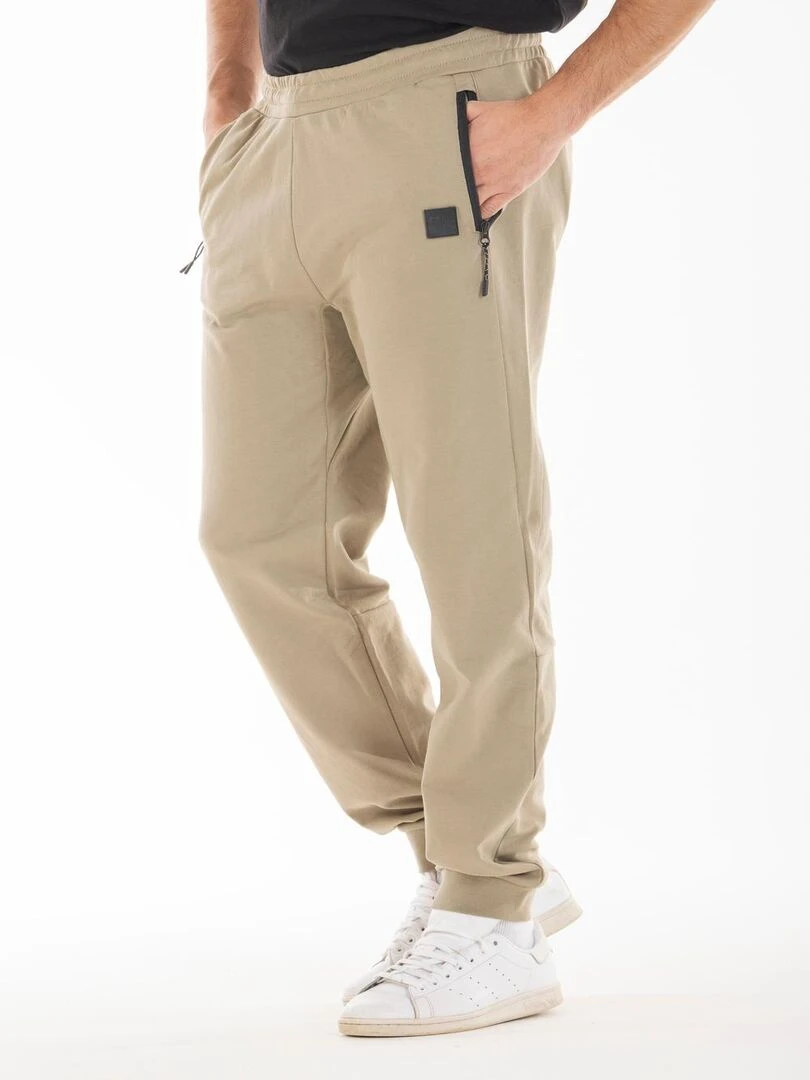 Pantalon de détente en molleton GEROMO 'Rica Lewis' Beige