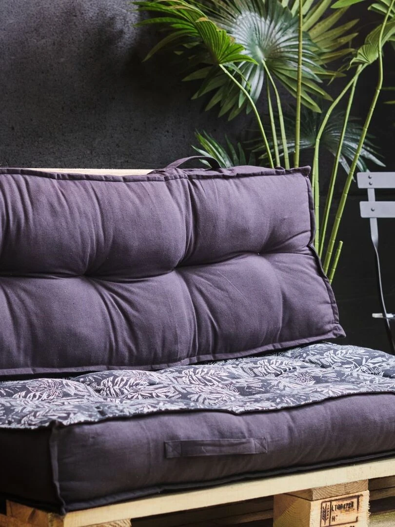 Dossier pour matelas palettes 'FUSAIN SPIRIT GARDEN' 'TODAY' Gris foncé