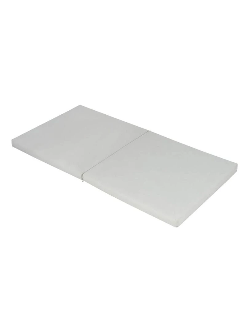 Matelas Bébé Pliant 2 Parties   60 cm x 120 cm x 4 cm   gris clair