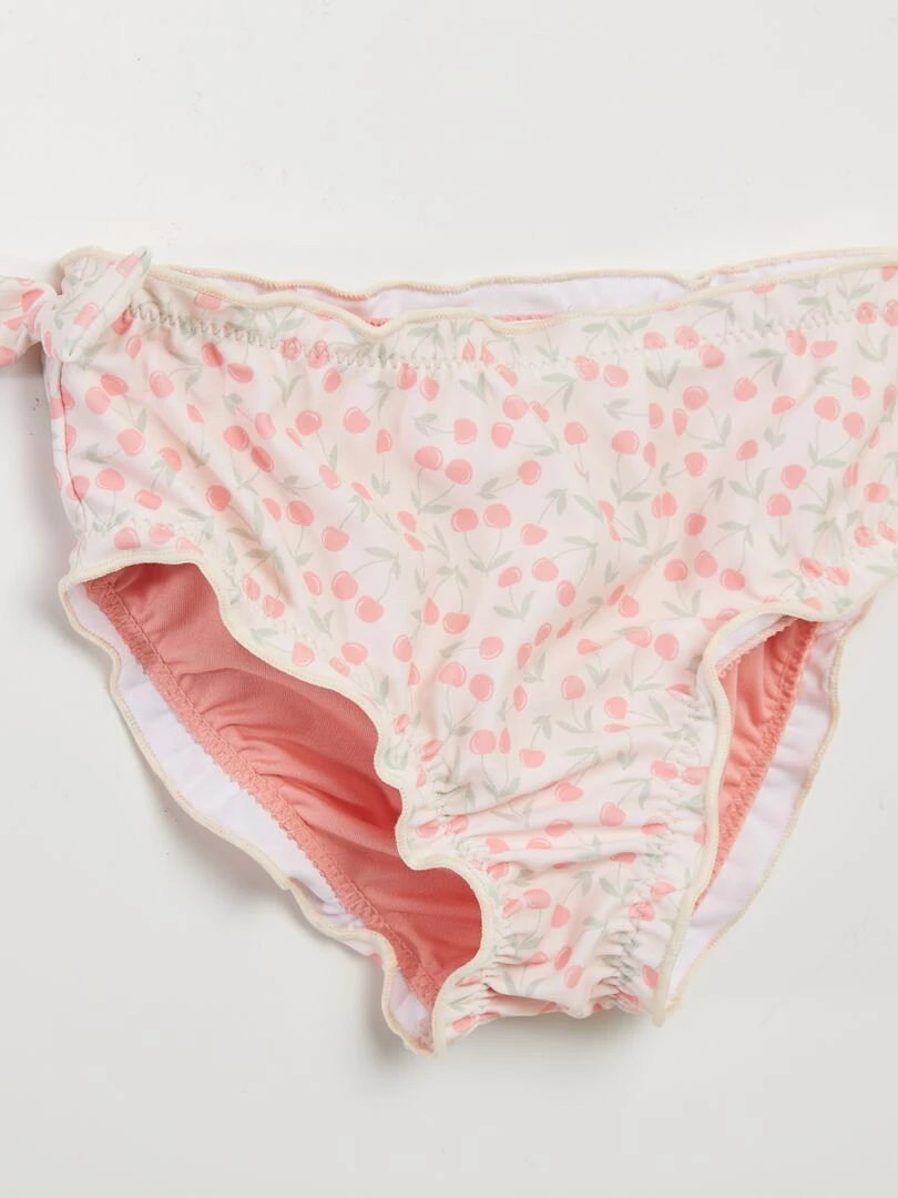 Tee shirt de bain + culotte de bain 'cerise'   Rose cerise