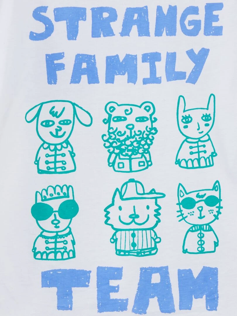 T shirt à col rond X Little Bad Wolf   Blanc