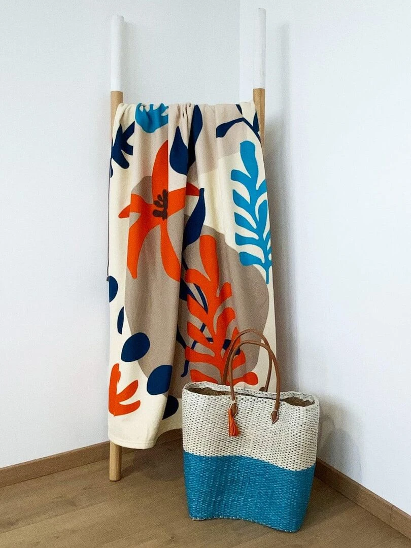 Serviette de plage microfibre Mayari 90x170 250g/m² Beige