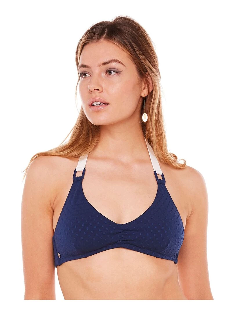 Haut de maillot triangle PAREO Brigitte Bardot Bain Bleu