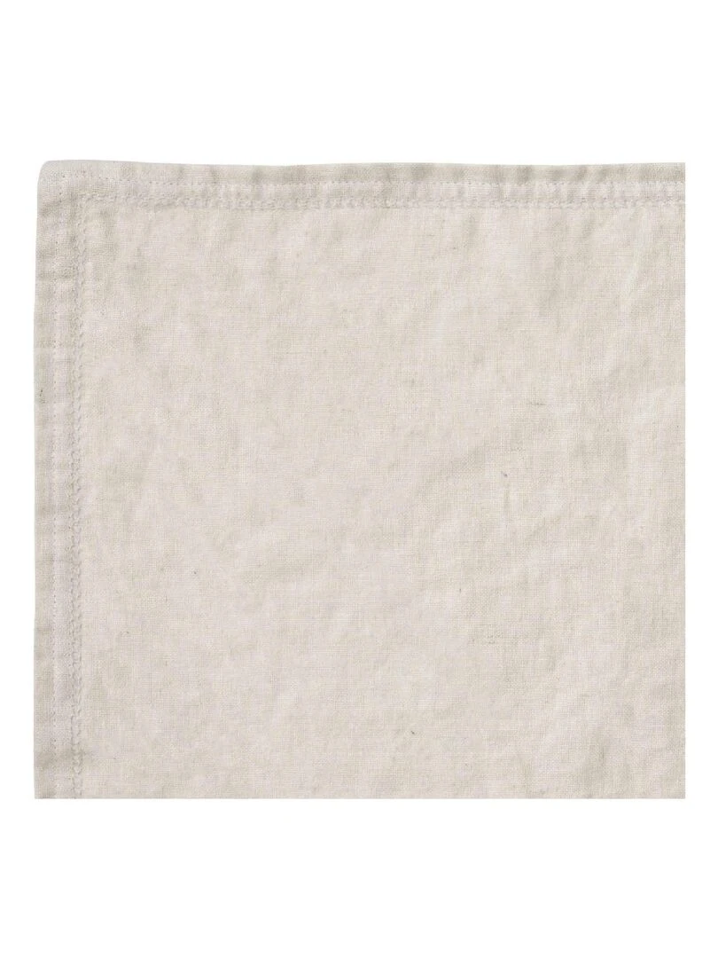 Set de table en coton/lin Beige