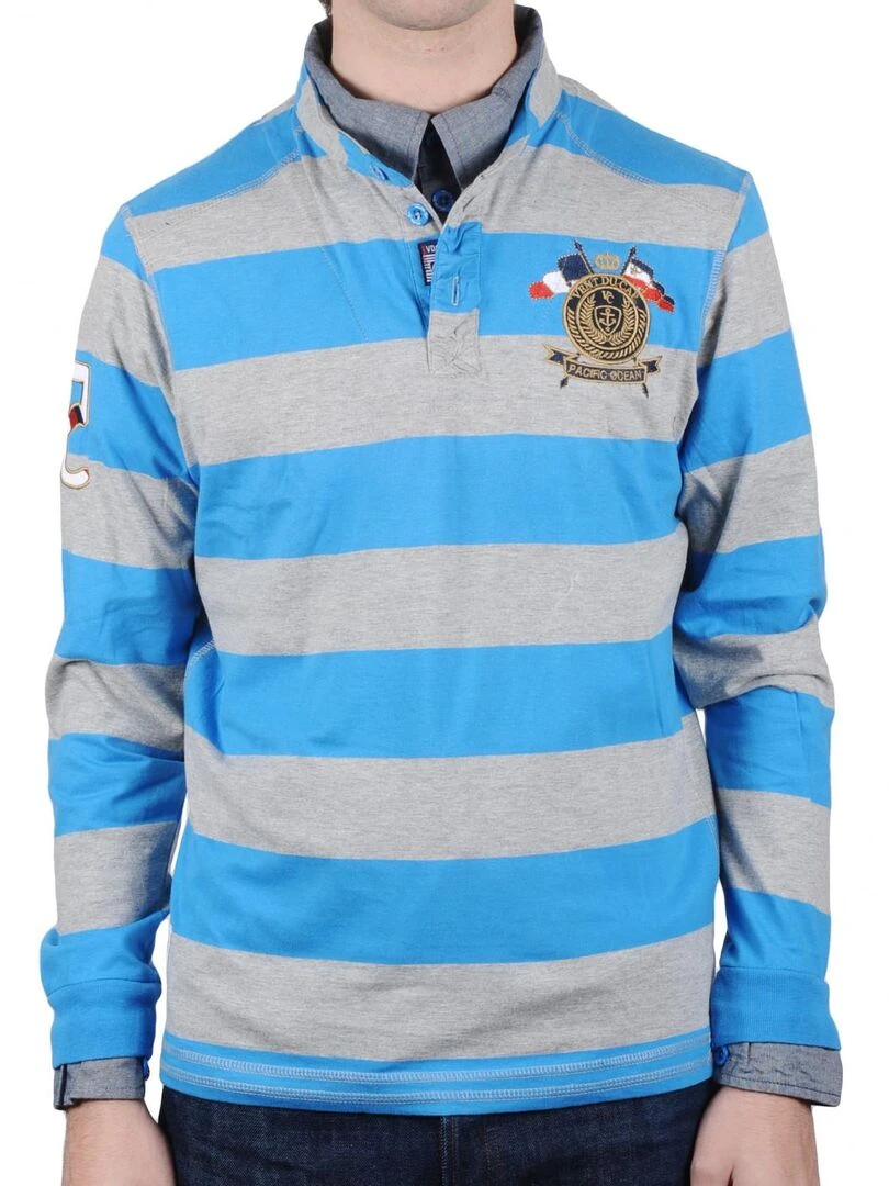 Polo manches longues homme CRASTY VENT DU CAP Bleu