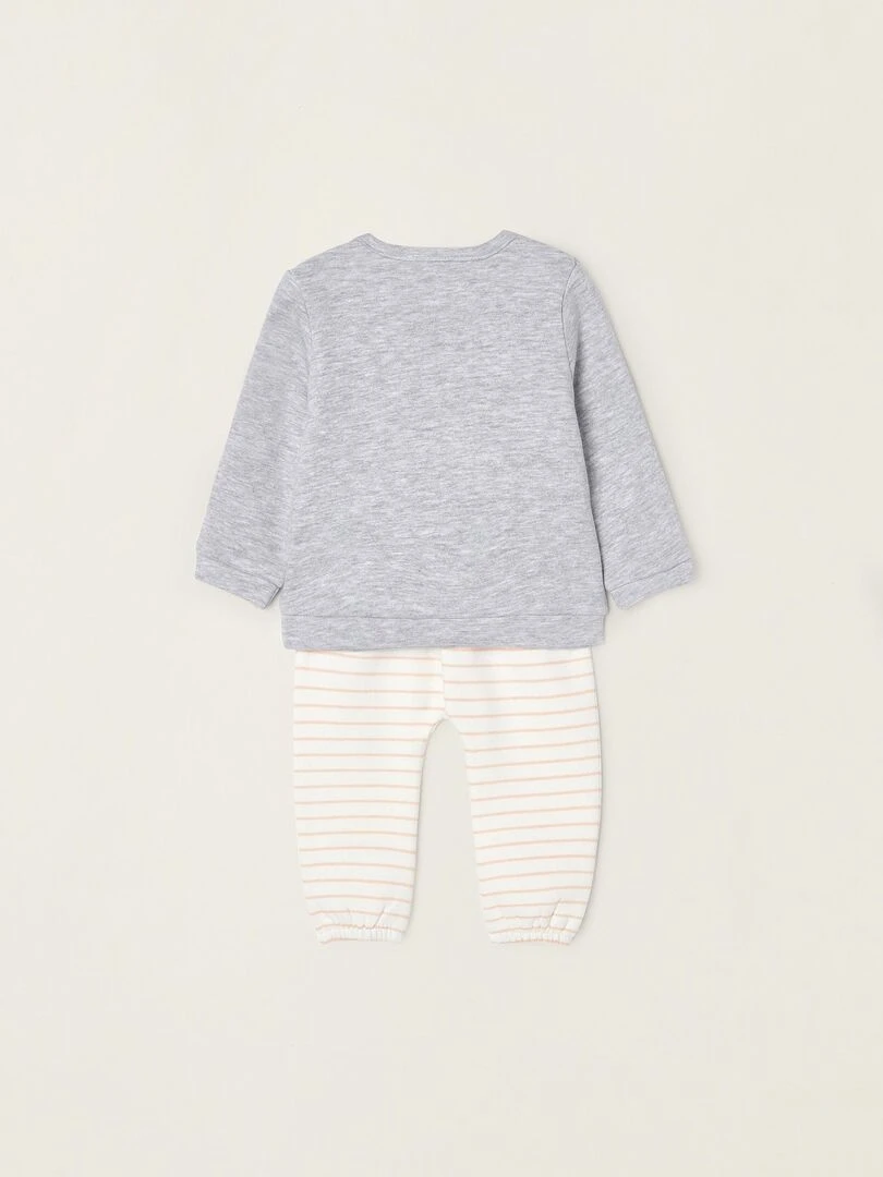 Survêtement en Coton Nouveau Née 'Bear'   TREASURE MOUNTAIN   Rose foncé