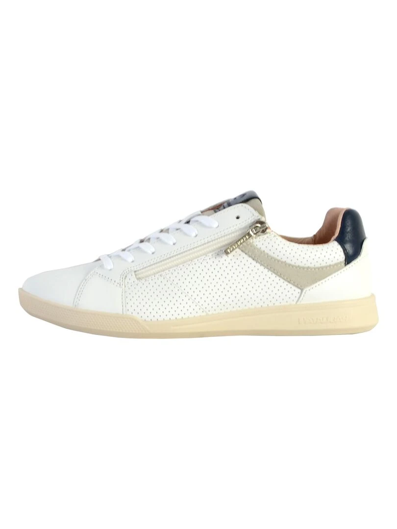 Basket Cuir Pataugas Palme Bleu
