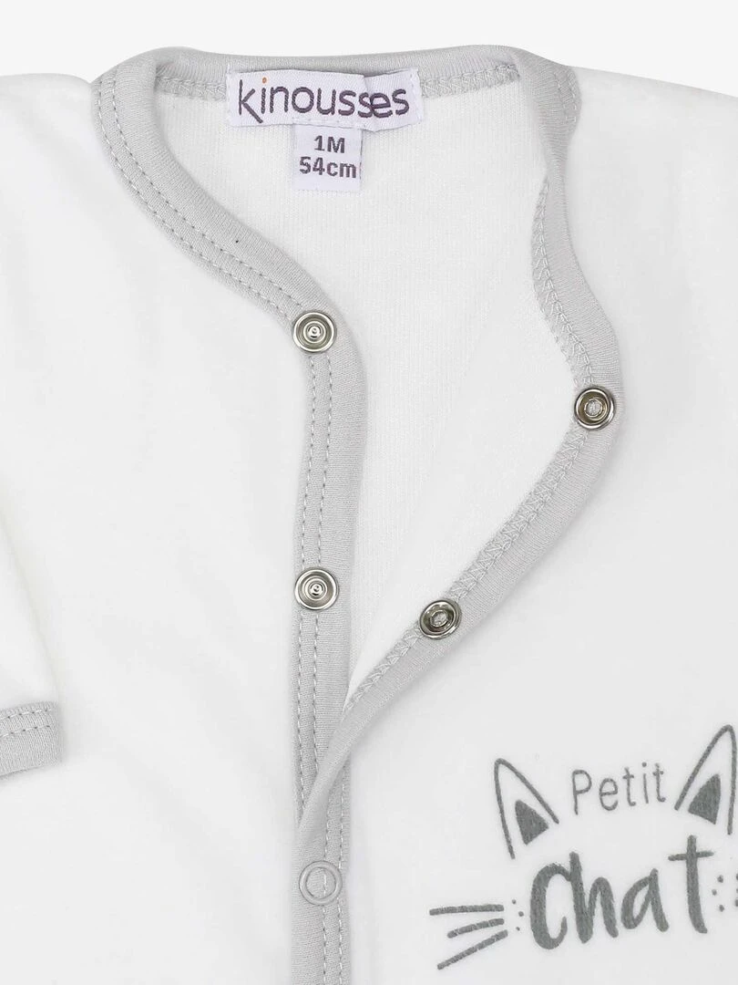 Pyjama Dors bien bébé   Blanc
