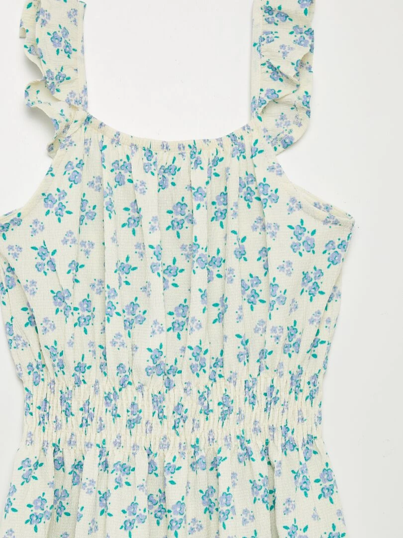 Robe légère imprimée Beige