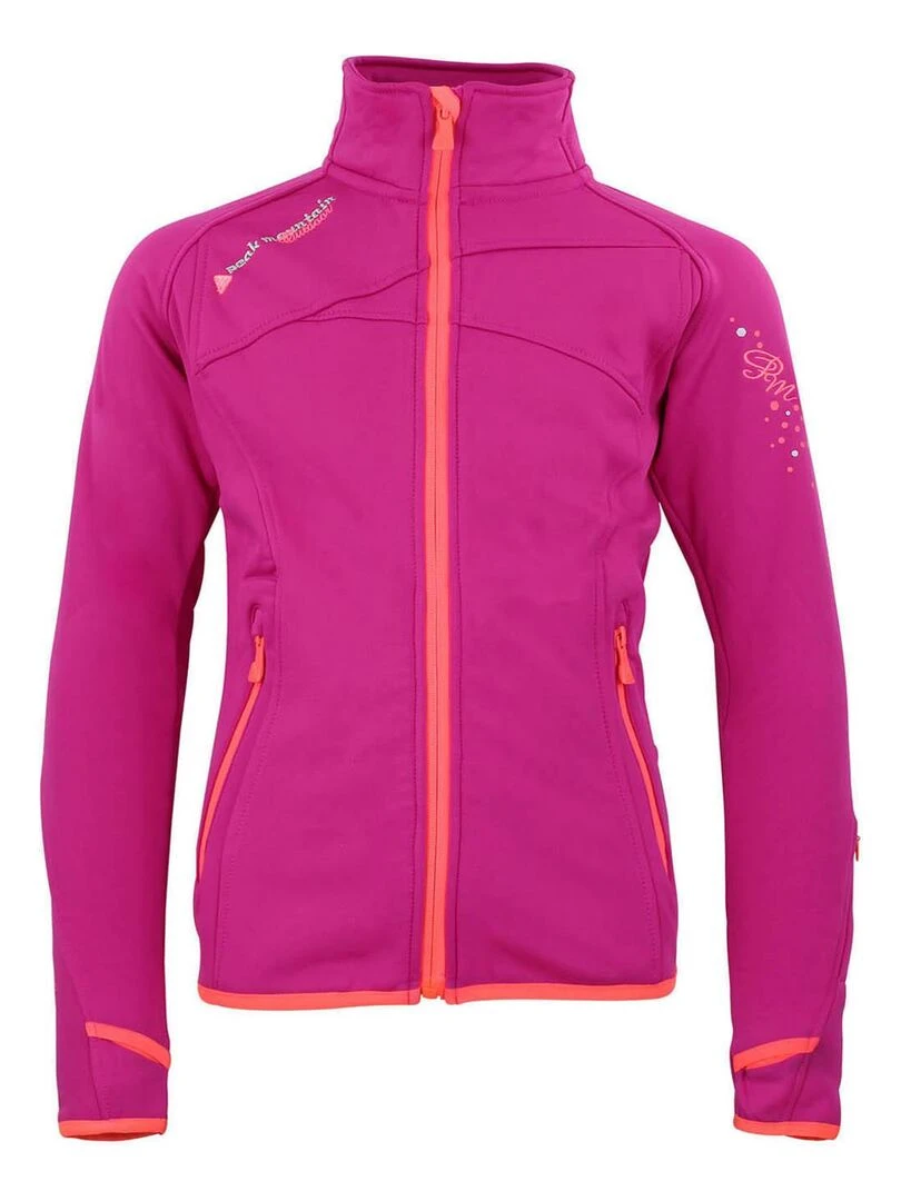 Blouson polarshell fille GACLIMATE PEAK MOUNTAIN Rose fushia