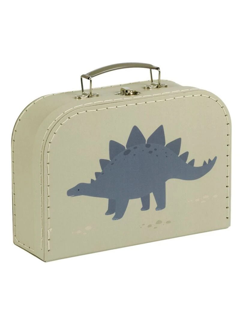 Lot de 2 valisettes de rangement Dinosaure   Vert