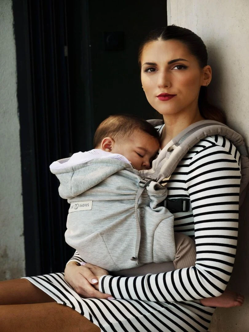 Porte bébé HoodieCarrier 2   Gris Athlétique   Gris