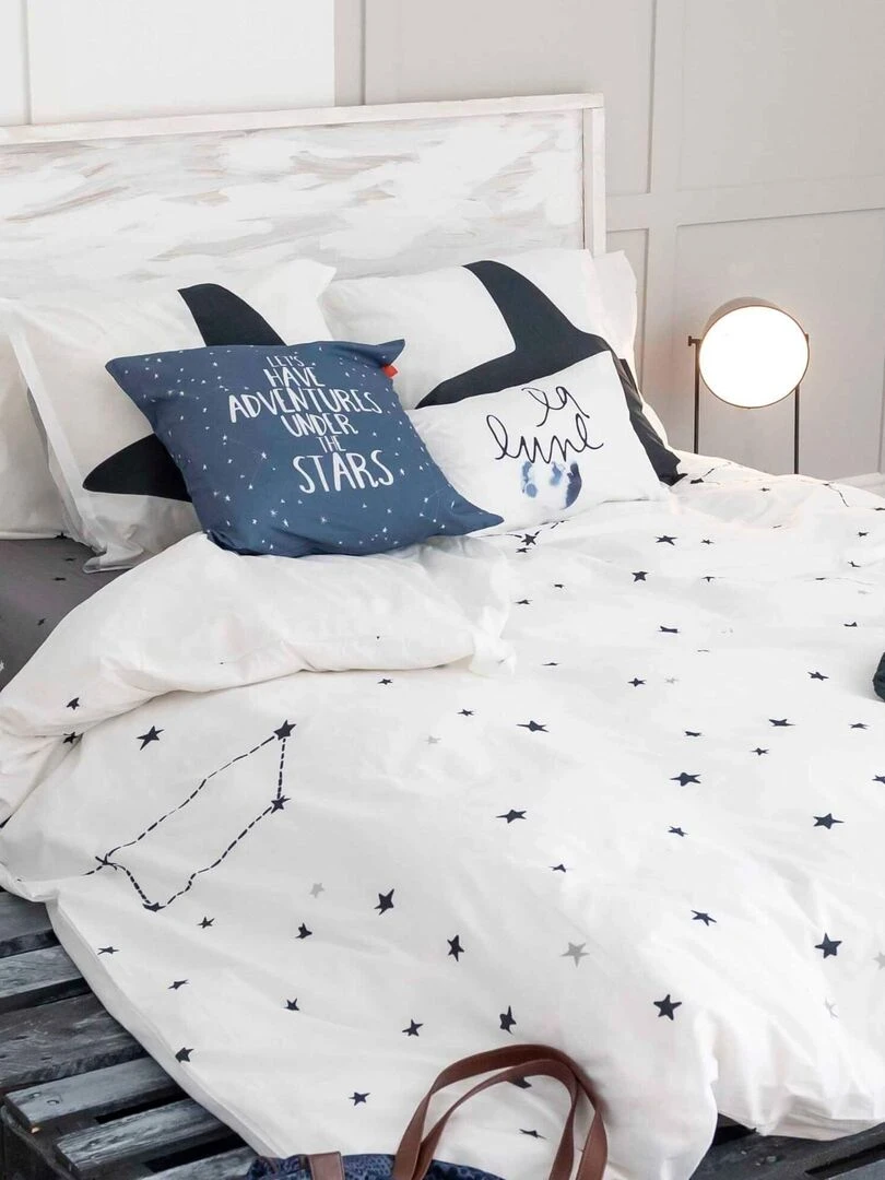 Housse de couette Constellation "Happyfriday" Blanc