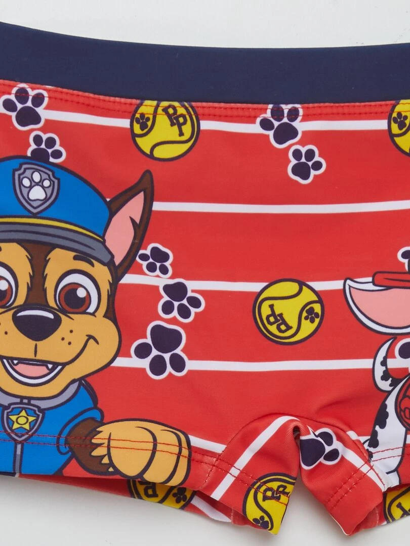Boxer de bain 'Pat'patrouille'   Rouge