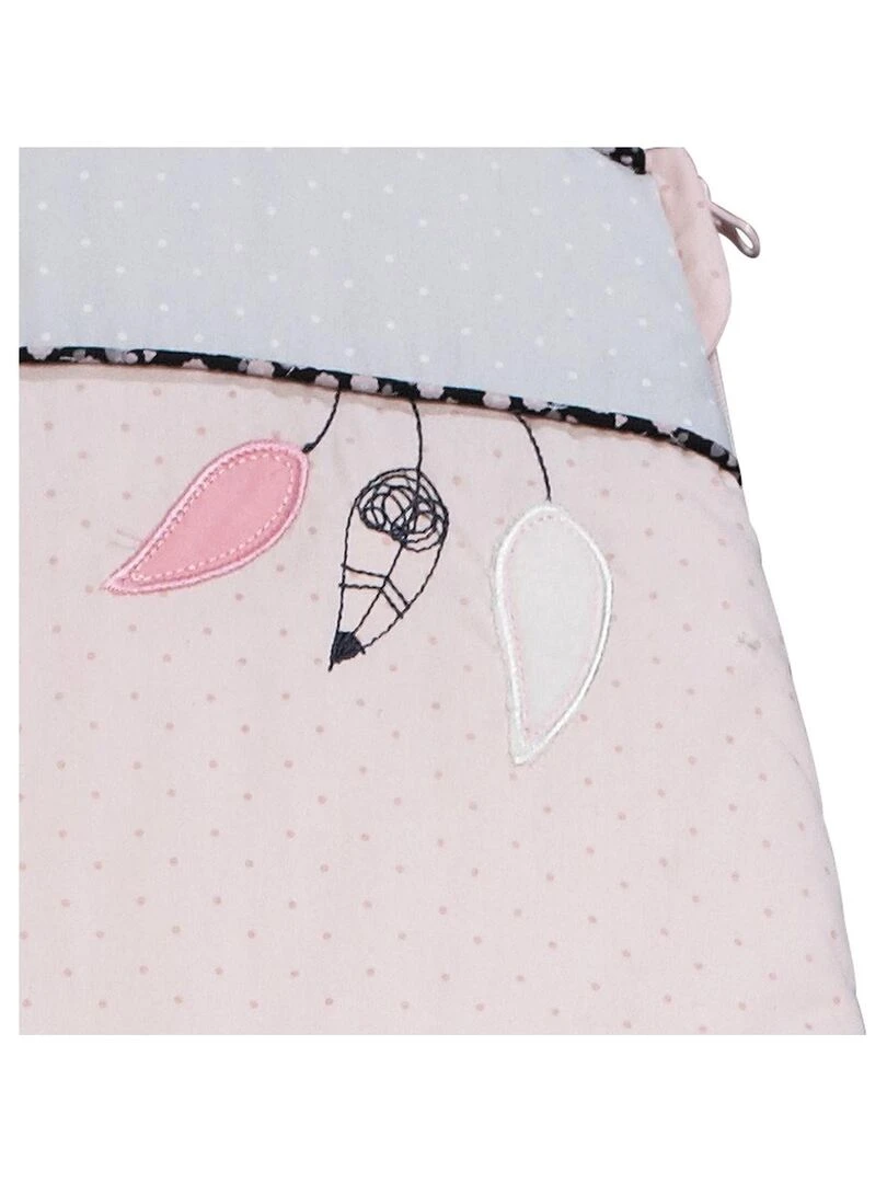 Bemini Gigoteuse  avec moufles Pady velvet et jersey   Rose clair