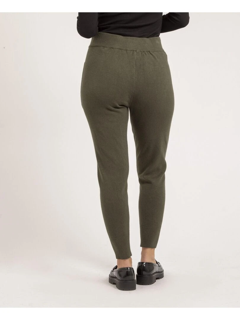 Pantalon jogging en maille ELSA Kaki
