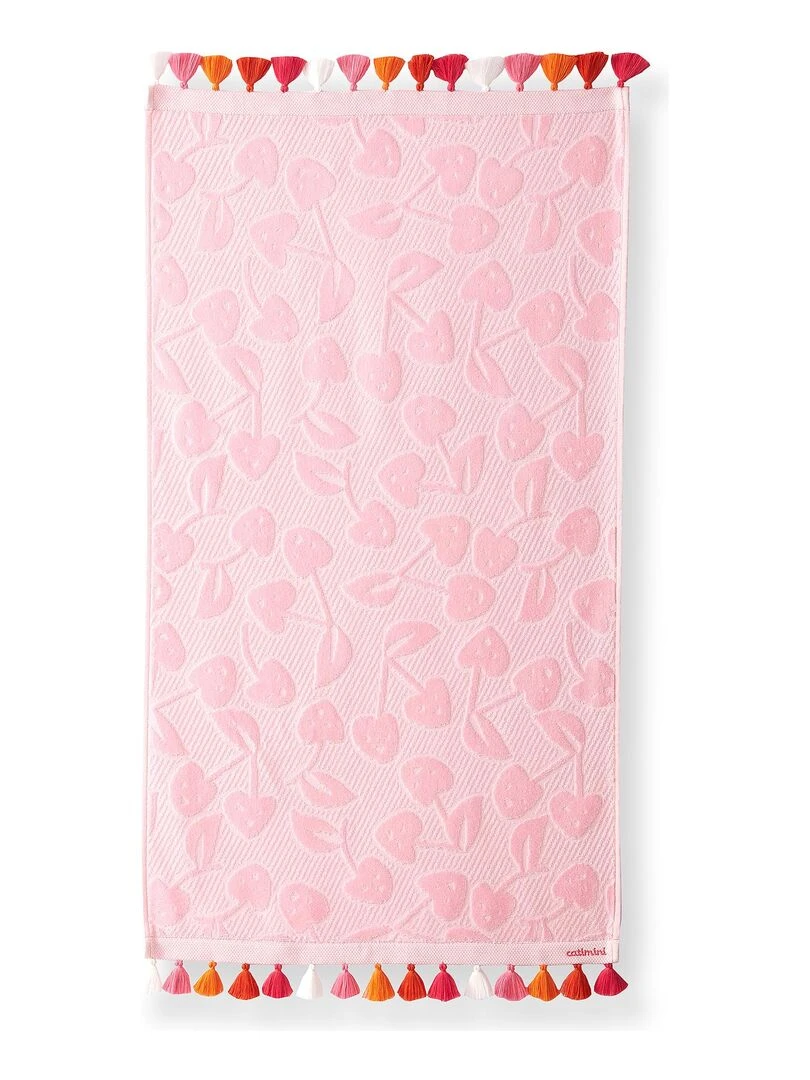 Serviette de toilette Escapade Kawaii rose 50x90 cm 100% Coton 400 GSM Rose