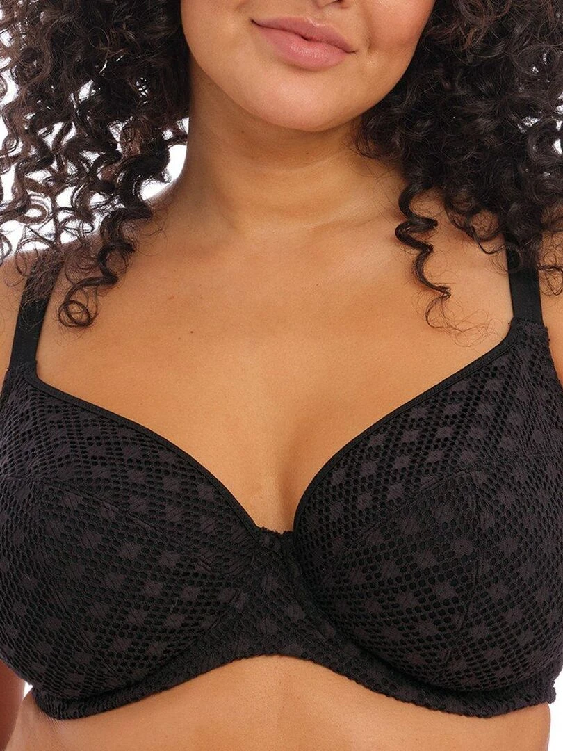 Haut de maillot de bain grande taille Bazaruto Noir