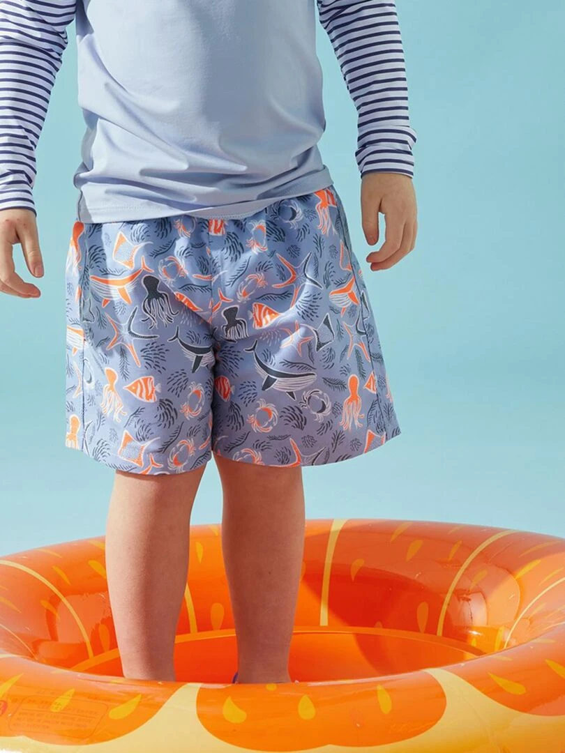 Boxer de bain double protection Archimède Bleu