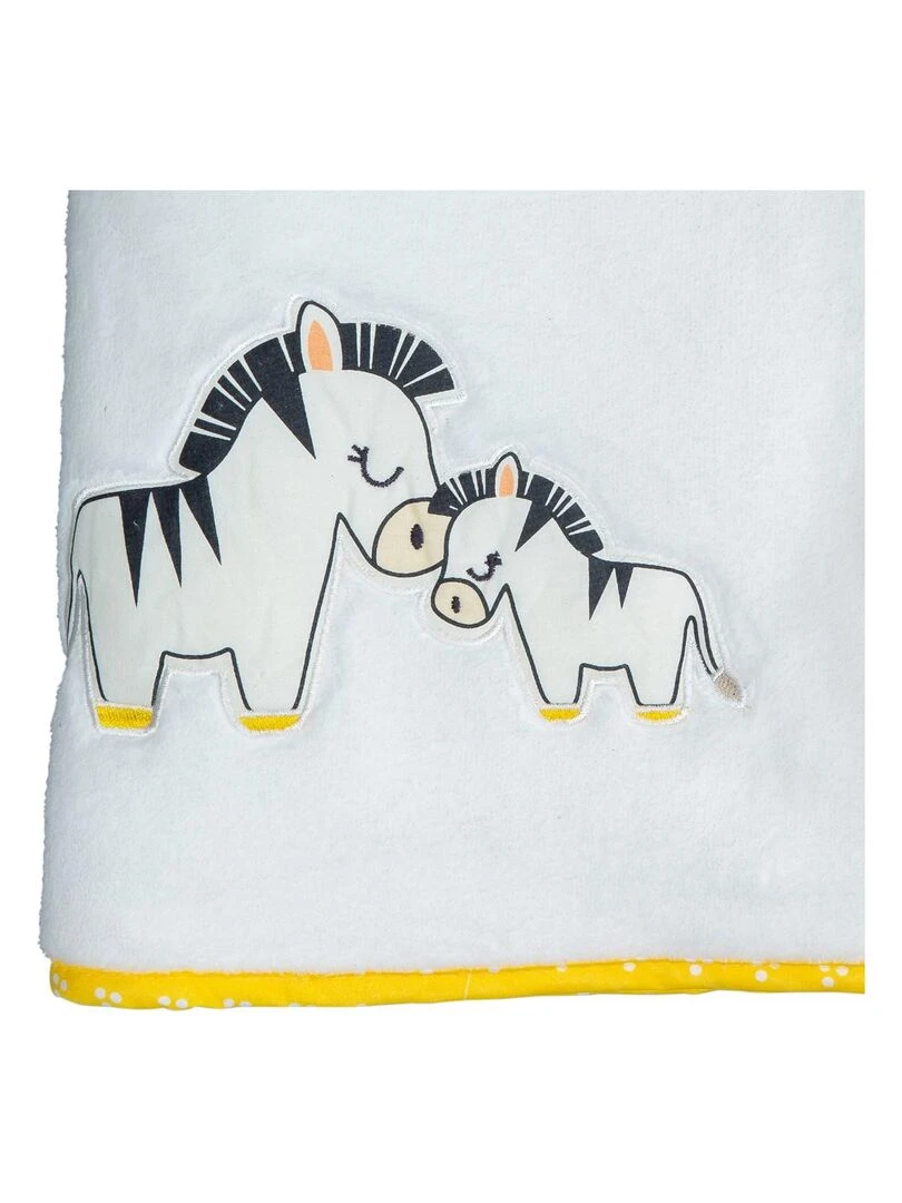 Couverture en velours blanc SAUTHON Blanc