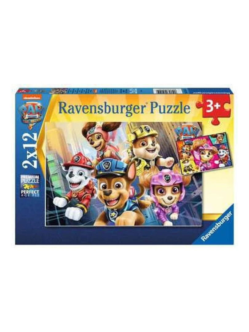 Puzzle 2x12 pieces nos sauveteurs a quatre pattes Pat'Patrouille le film N/A