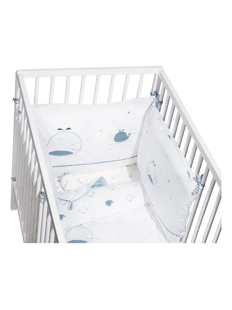 Housse de couette 100x135cm en coton blanc   SAUTHON   Blanc