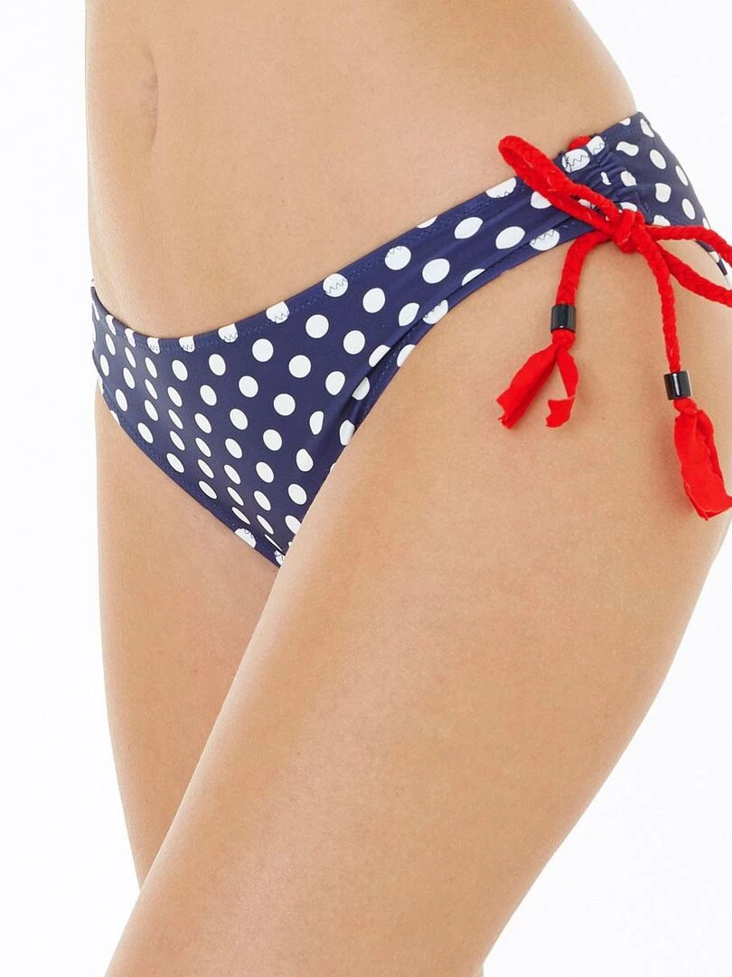 Slip de bain PLAISANCE Brigitte Bardot Bain Bleu