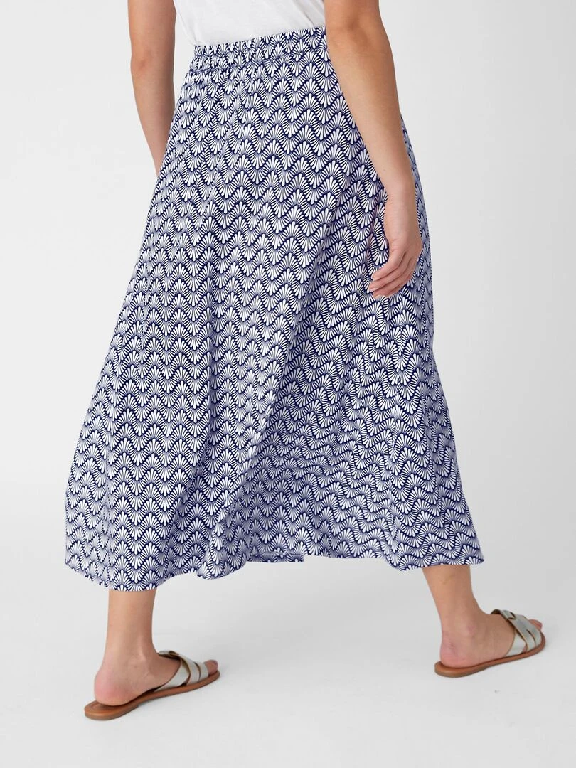 Jupe ample *fibres pure viscose Lenzing(TM) EcoVero(TM) Damart Bleu