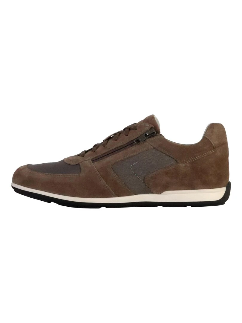 Basket Cuir Geox Ionio Gris