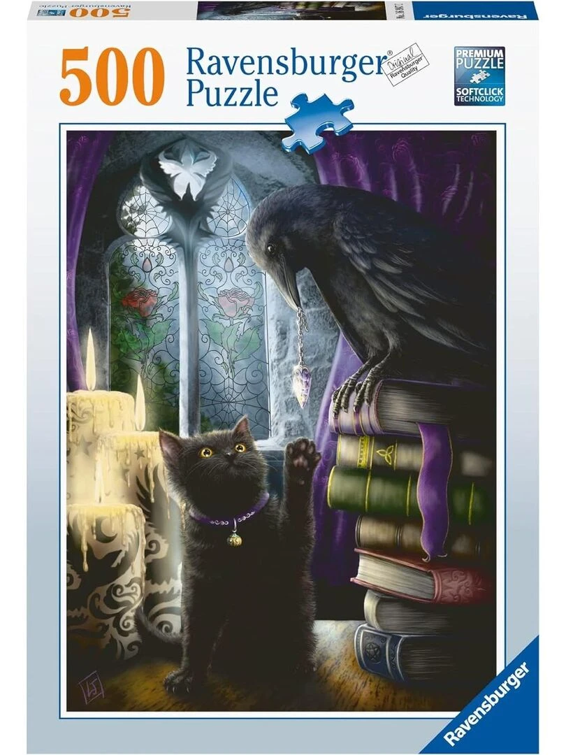 Puzzle Chat noir et corbeau N/A