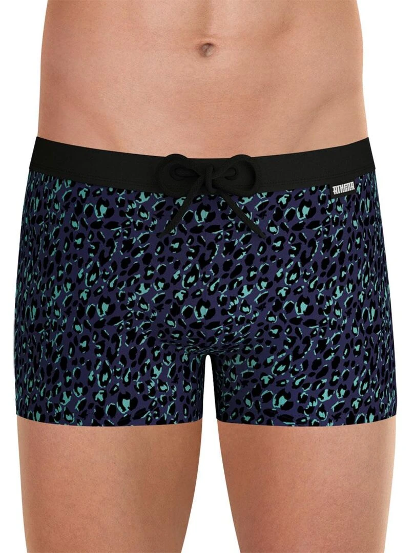 Boxer de bain homme Jungle Bleu
