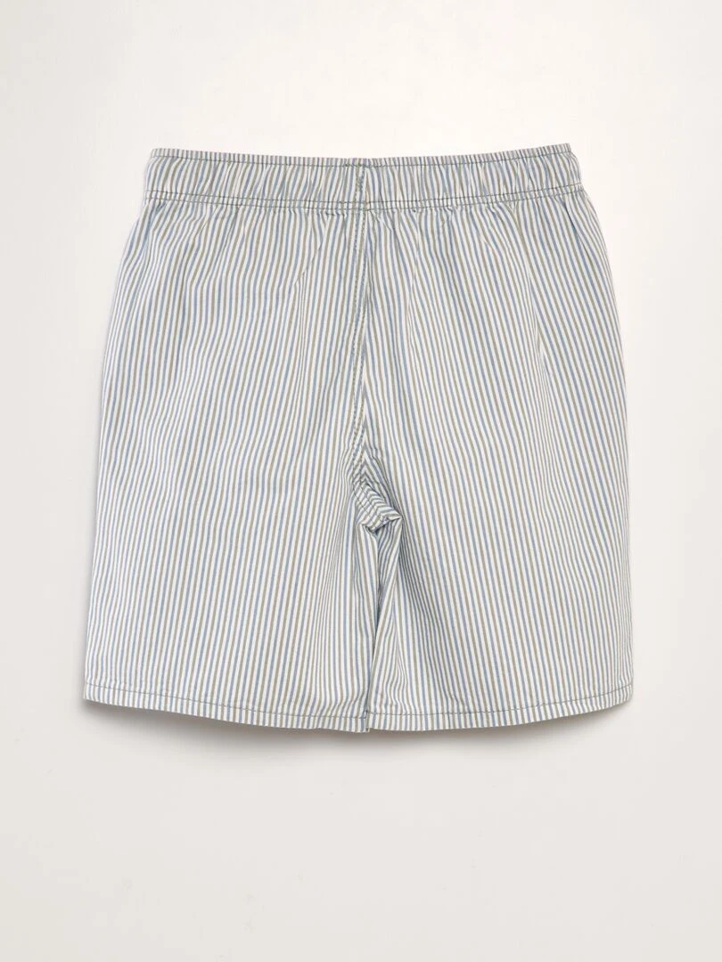 Bermuda imprimé   Bleu/vert