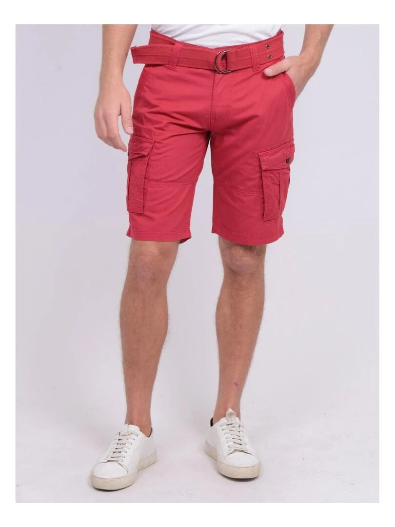 BERMUDA BATTLE BASTAING Rouge foncé