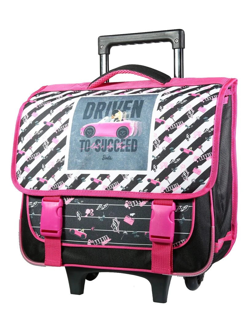 BAGTROTTER Cartable à roulettes 38 cm Barbie Voiture Multicolore